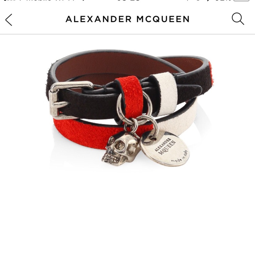 Authentic Alexander McQueen bracelet unisex